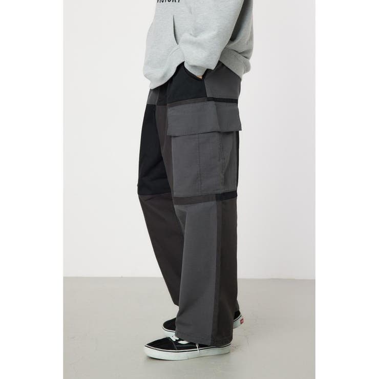 BLK | パッチワークカーゴパンツ | RODEO CROWNS WIDE BOWL