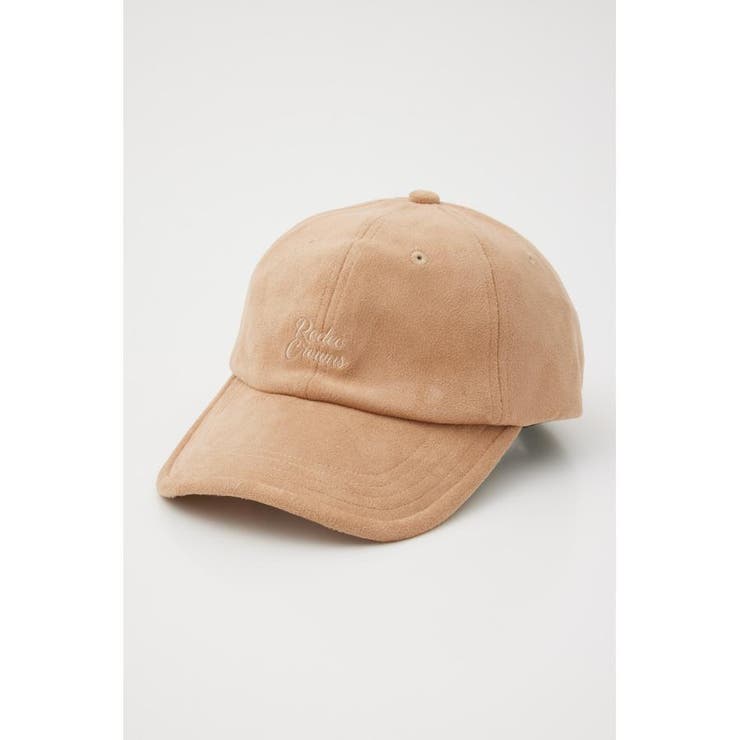 BEG | FAUX SUEDE LOGO CAP | RODEO CROWNS WIDE BOWL