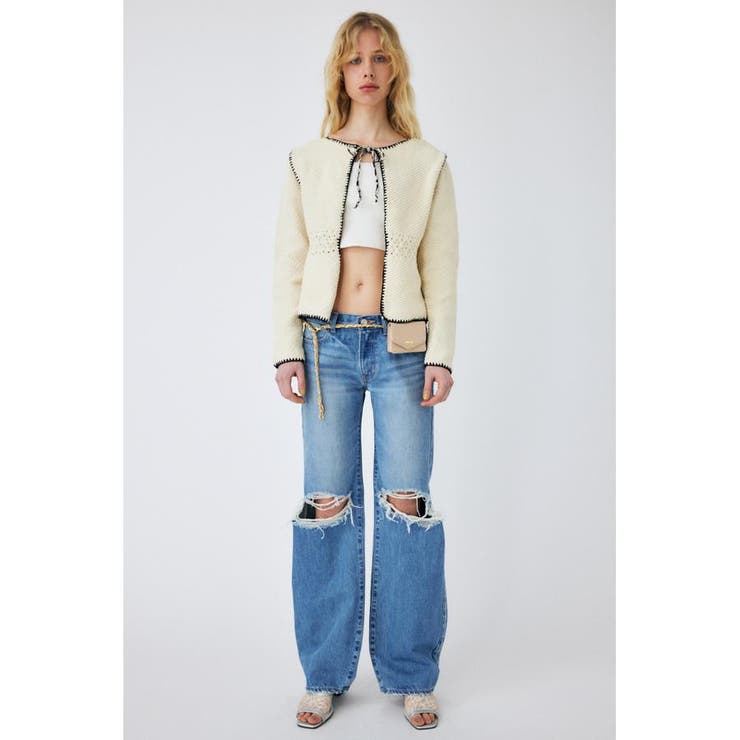 IVOY3 | CROCHET KNIT ジャケット | MOUSSY OUTLET