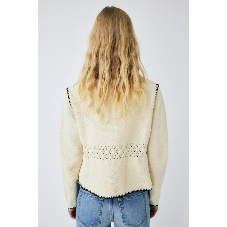 CROCHET KNIT ジャケット | MOUSSY OUTLET | 詳細画像4 