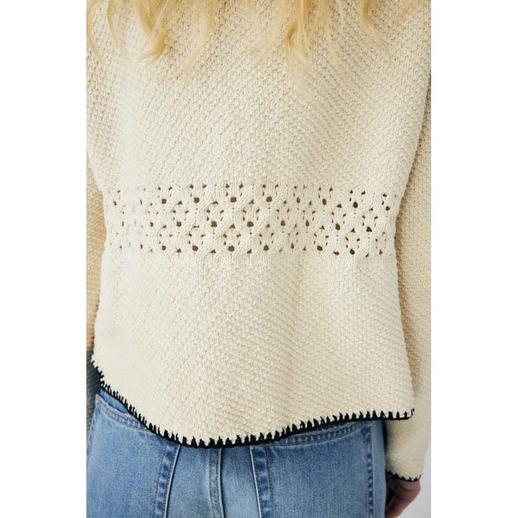 CROCHET KNIT ジャケット | MOUSSY OUTLET | 詳細画像6 