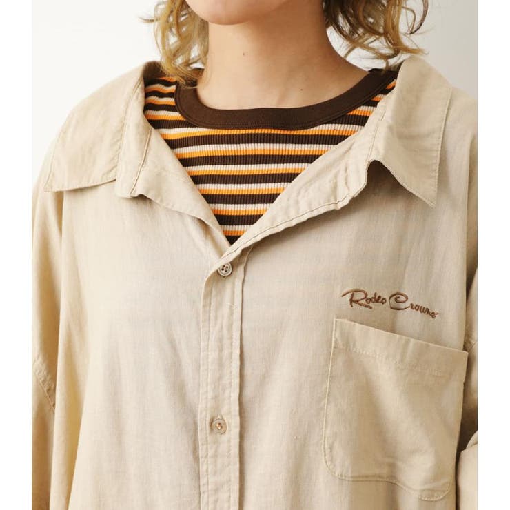オーバーリネンシャツ | RODEO CROWNS WIDE BOWL | 詳細画像15