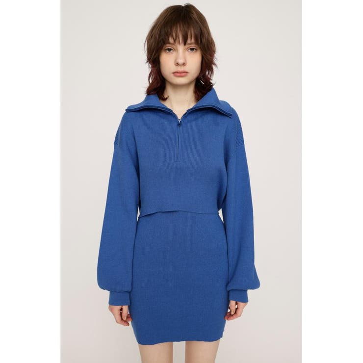 BIG COLLOR ZIP UP 2P ショートワンピース | SLY OUTLET | 詳細画像8 
