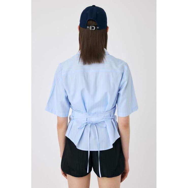 STRIPE BACK LACE UP シャツ | MOUSSY OUTLET | 詳細画像10 
