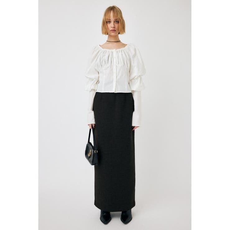 WHT | VOLUME SLEEVE ブラウス | MOUSSY OUTLET