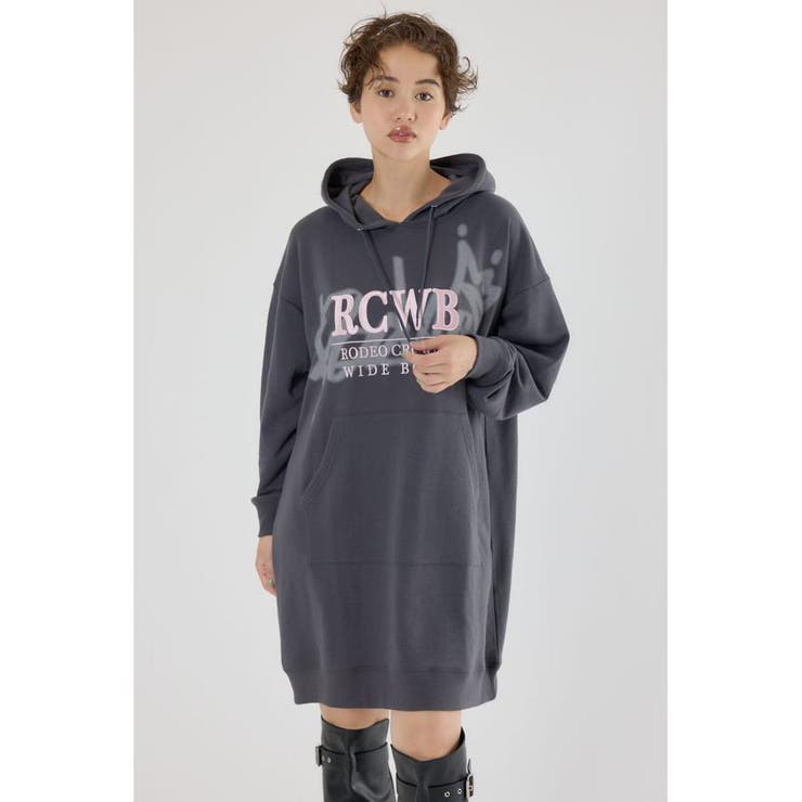 シャドーロゴパーカーワンピース | RODEO CROWNS WIDE BOWL | 詳細画像9 