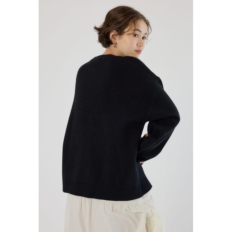 Frayed Lettering ニットトップス | RODEO CROWNS WIDE BOWL | 詳細画像4 