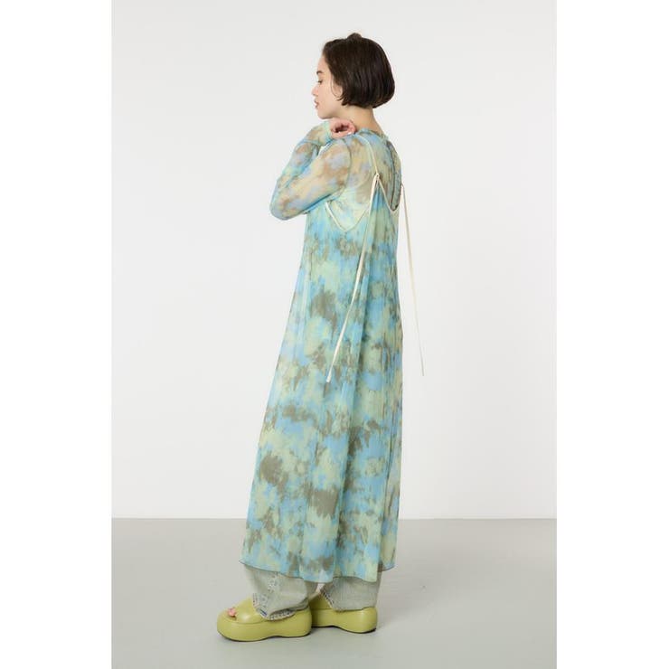 ニュアンスパターンシアーキャミワンピース | RODEO CROWNS WIDE BOWL | 詳細画像5 