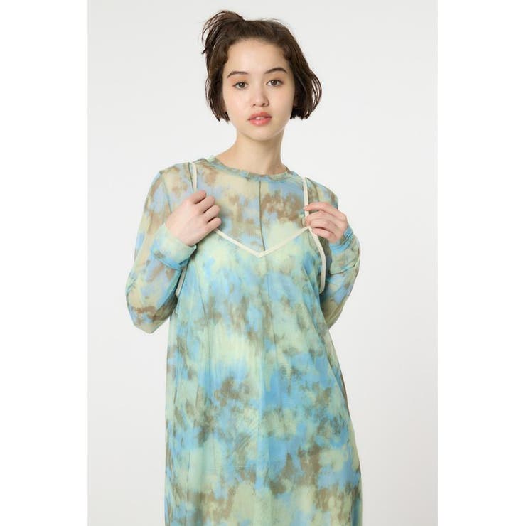 ニュアンスパターンシアーキャミワンピース | RODEO CROWNS WIDE BOWL | 詳細画像8 