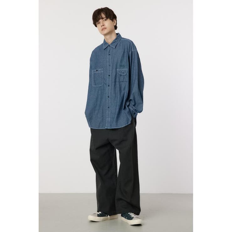 chambray work shirt | RODEO CROWNS WIDE BOWL | 詳細画像11 