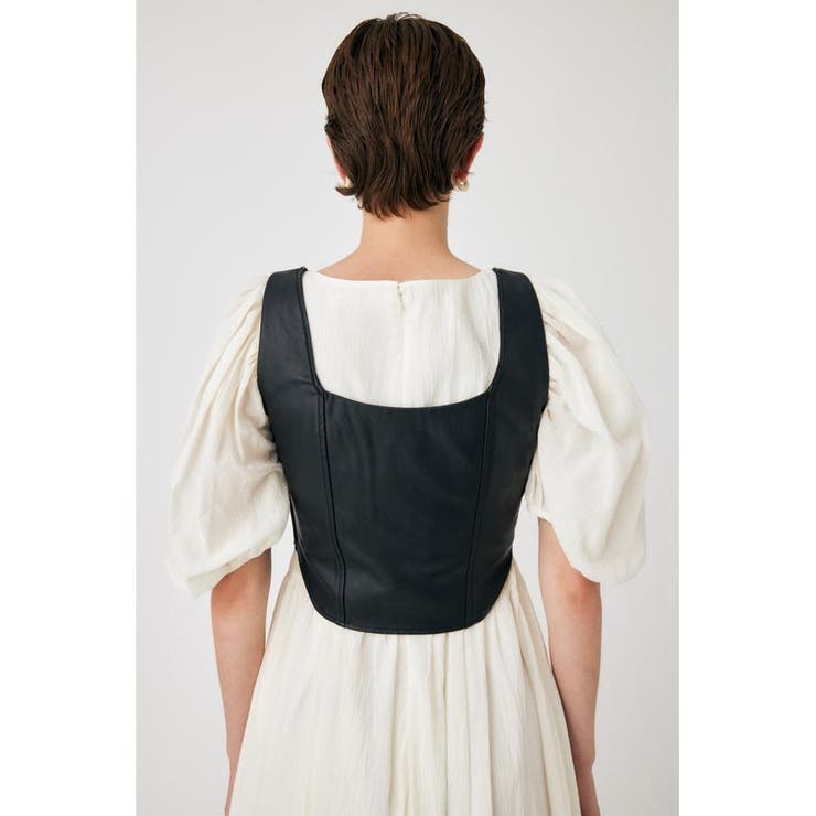 F/LEATHER BUSTIER トップス | MOUSSY OUTLET | 詳細画像4 