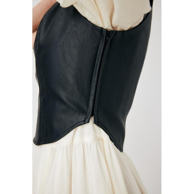 F/LEATHER BUSTIER トップス | MOUSSY OUTLET | 詳細画像8 