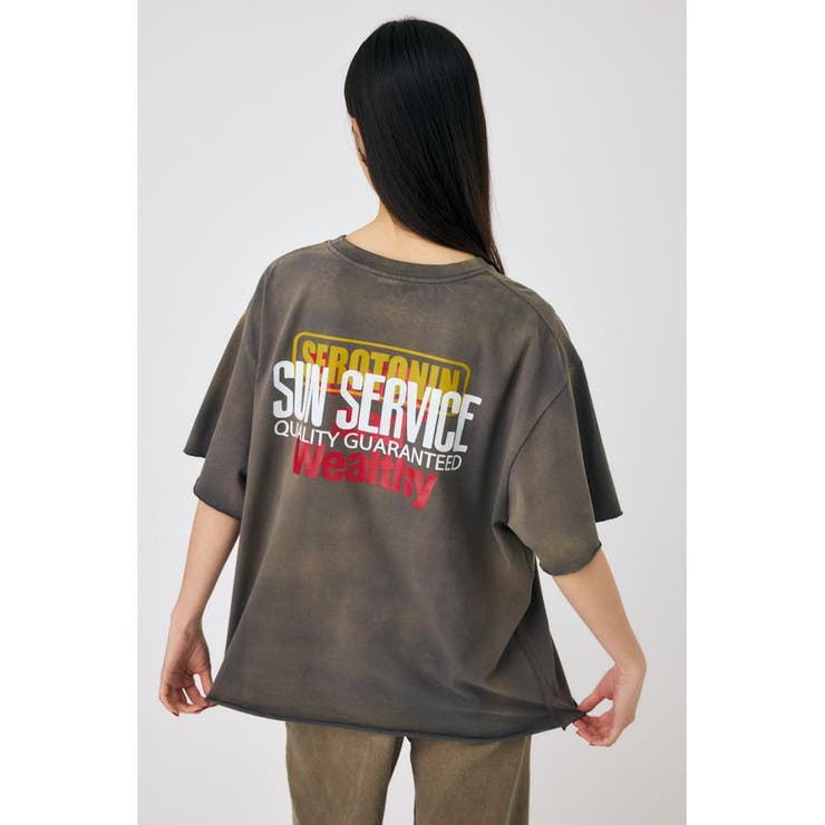 DAMAGED BACK LOGO Tシャツ | MOUSSY OUTLET | 詳細画像2 