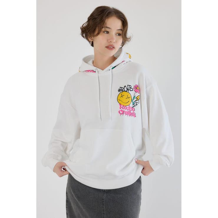 O/WHT1 | HOOD DECORATION パーカー | RODEO CROWNS WIDE BOWL