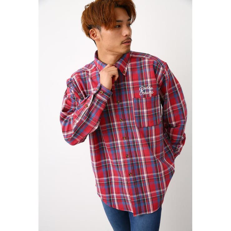 裏起毛ボーダーチェックシャツ 品番 Bjlw Rodeo Crowns Wide Bowl ロデオクラウンズワイドボウル のレディースファッション通販 Shoplist ショップリスト