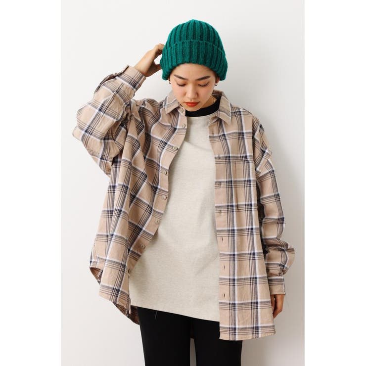 ルーズチェックシャツ[品番：BJLW0023746]｜RODEO CROWNS WIDE BOWL 