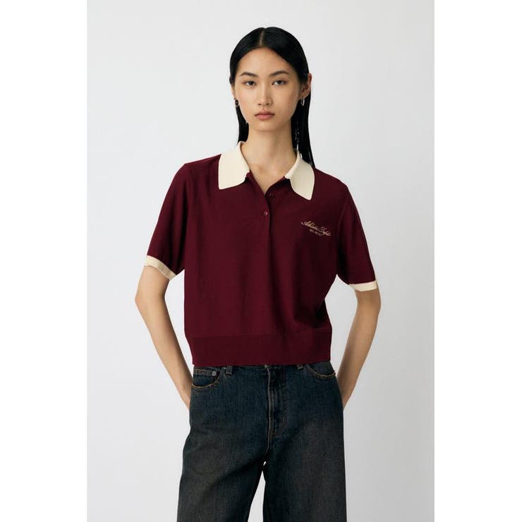 HALF SLEEVE ニットポロ | MOUSSY OUTLET | 詳細画像10 