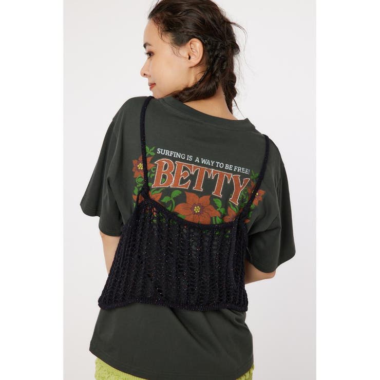 ラメニットメッシュビスチェ | RODEO CROWNS WIDE BOWL | 詳細画像4 