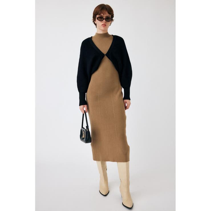 BEG | BOLERO SET ニットドレス | MOUSSY OUTLET