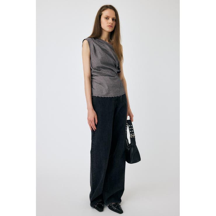 PLAID ONE SHOULDER ブラウス | MOUSSY OUTLET | 詳細画像3 