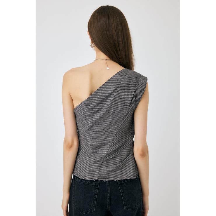PLAID ONE SHOULDER ブラウス | MOUSSY OUTLET | 詳細画像8 