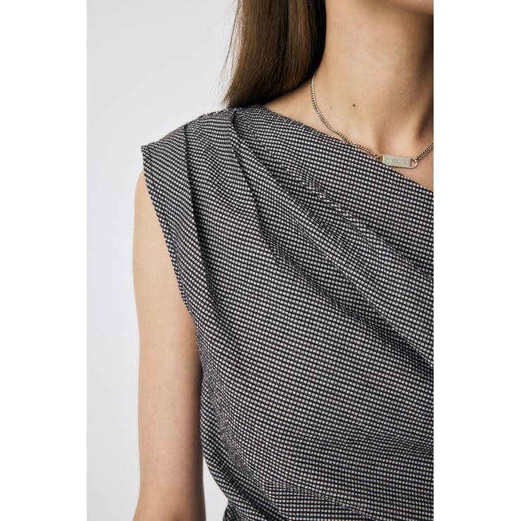 PLAID ONE SHOULDER ブラウス | MOUSSY OUTLET | 詳細画像9 