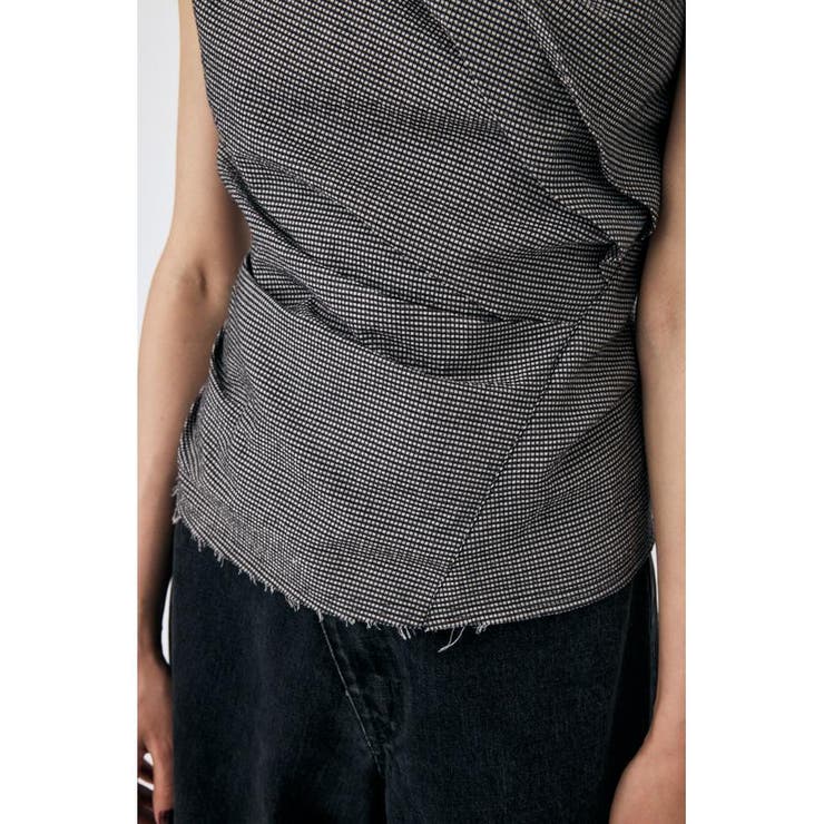 PLAID ONE SHOULDER ブラウス | MOUSSY OUTLET | 詳細画像11 