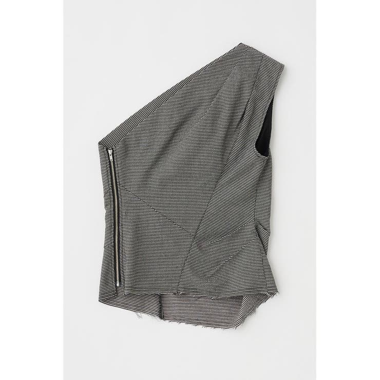 PLAID ONE SHOULDER ブラウス | MOUSSY OUTLET | 詳細画像14 