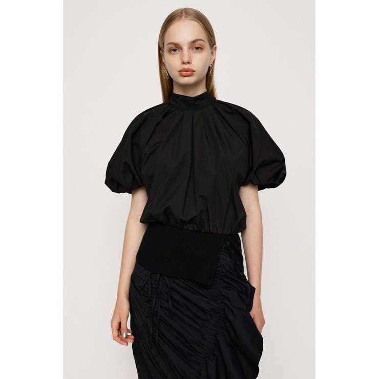 BLK | WAIST RIB BALLOON ブラウス | SLY OUTLET