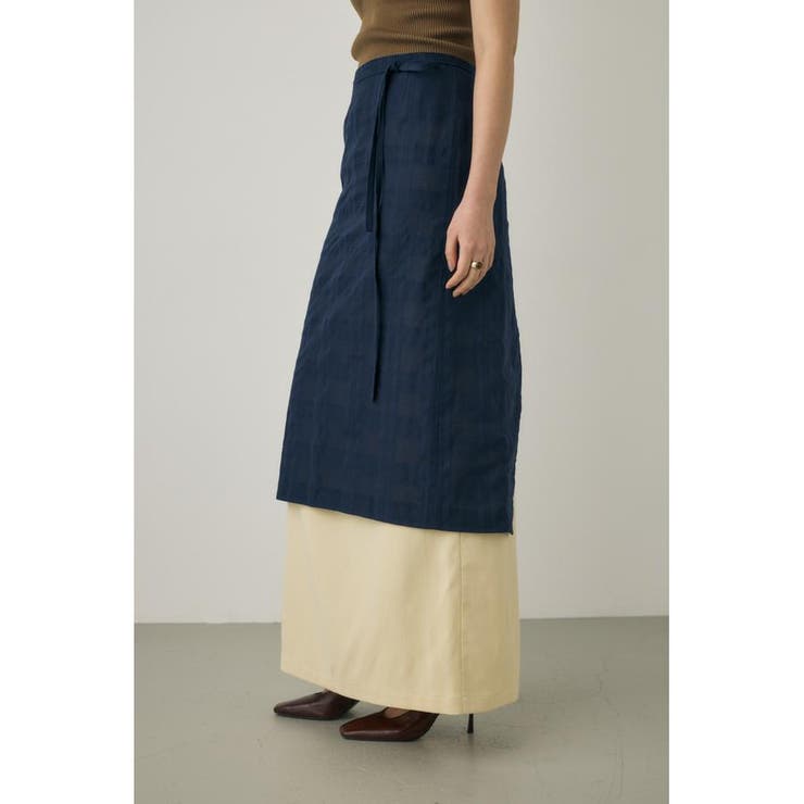 シアーチェックエプロンスカート オーガニックコットン使用 | MOUSSY OUTLET | 詳細画像9 