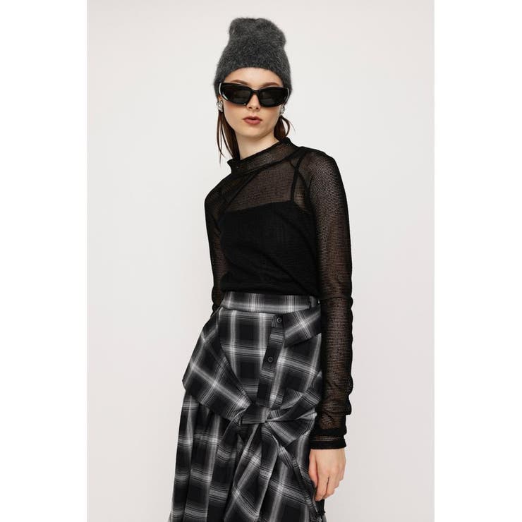 ASYMMETRY MESH L／S トップス | SLY OUTLET | 詳細画像7 