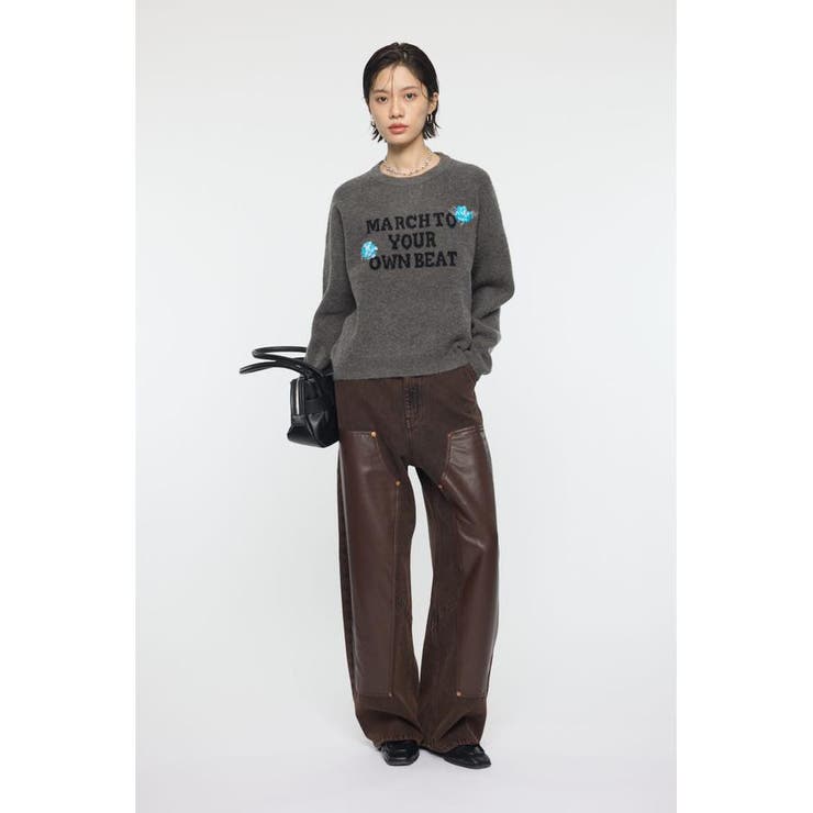 FLORAL PATCH JACQUARD セーター | MOUSSY OUTLET | 詳細画像4 