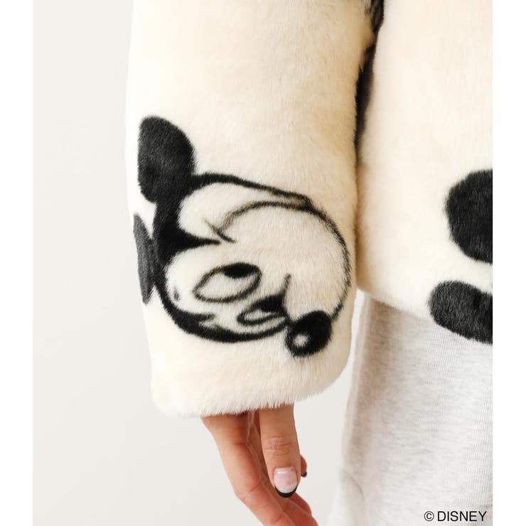 (MICKEY) FAUX FUR コート