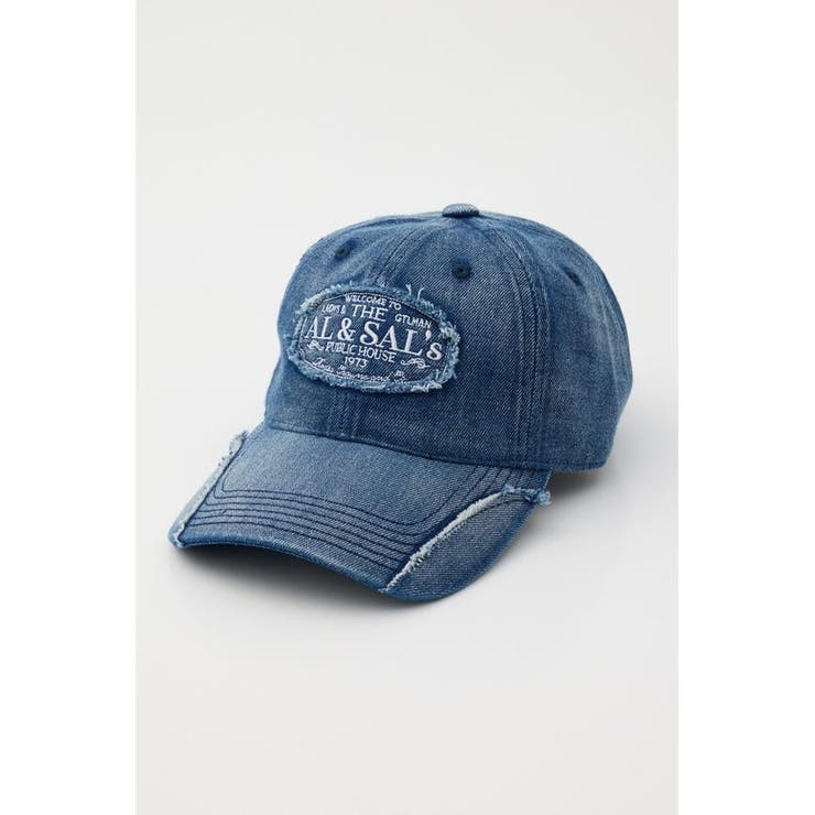 BLU | ダメージパッチキャップ | RODEO CROWNS WIDE BOWL