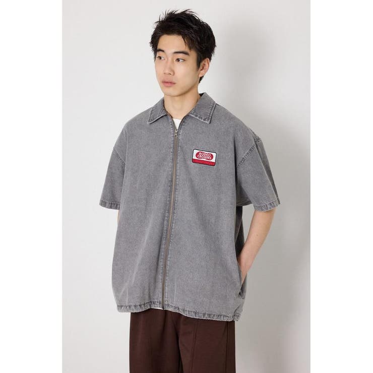 GRY | Coolist Denim ZIPシャツ | RODEO CROWNS WIDE BOWL
