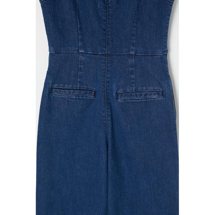 FRONT BUTTON DENIM オールインワン[品番：BJLW0023044]｜MOUSSY 