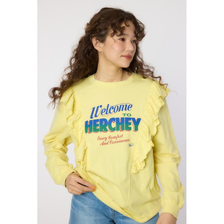 YEL | HERCHEYフリル ロングスリーブTシャツ | RODEO CROWNS WIDE BOWL