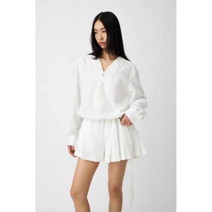 PLEATED SHIRT MINI ドレス | MOUSSY OUTLET | 詳細画像4 
