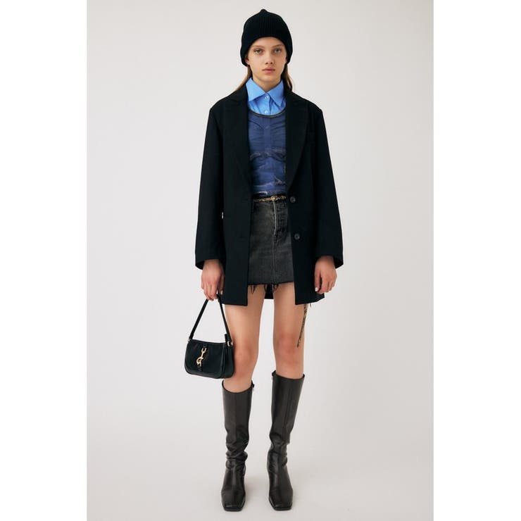 BLK | LOW WAIST DENIM ミニスカート | MOUSSY OUTLET