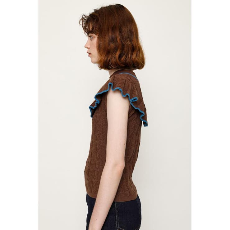 FRONT FRILL KNIT トップス | SLY OUTLET | 詳細画像22
