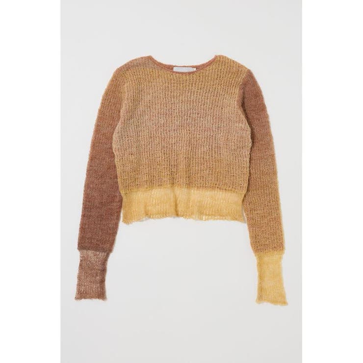 GRADATION CROPPED KNIT トップス | MOUSSY OUTLET | 詳細画像6 