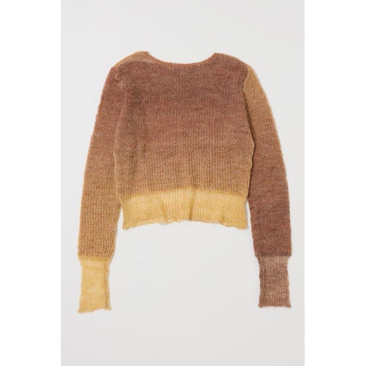 GRADATION CROPPED KNIT トップス | MOUSSY OUTLET | 詳細画像7 