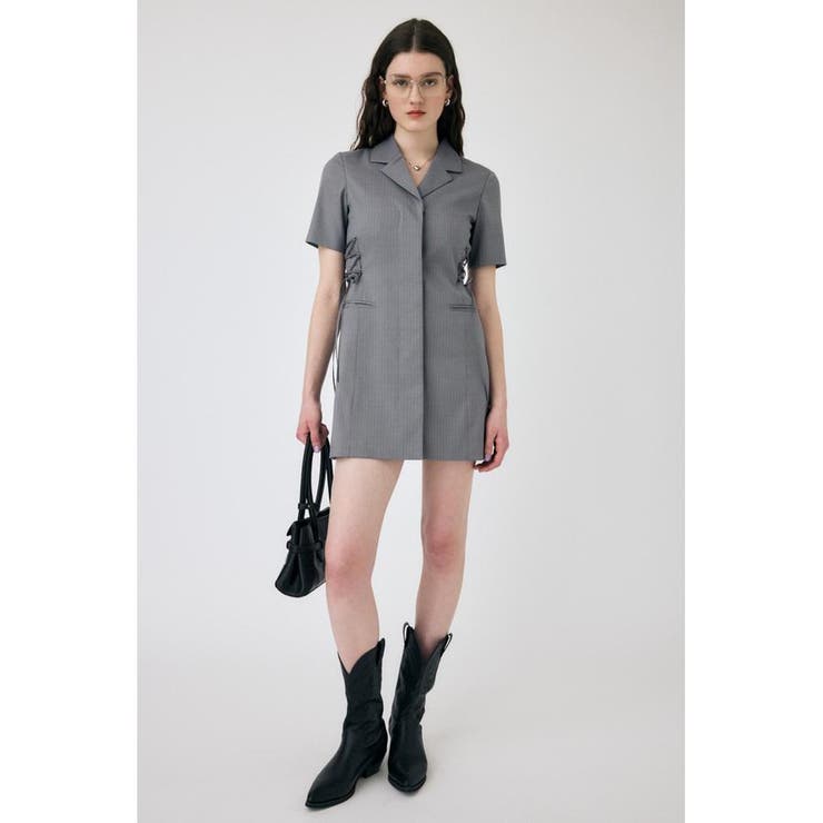 LACE UP TAILORED ドレス | MOUSSY OUTLET | 詳細画像9 