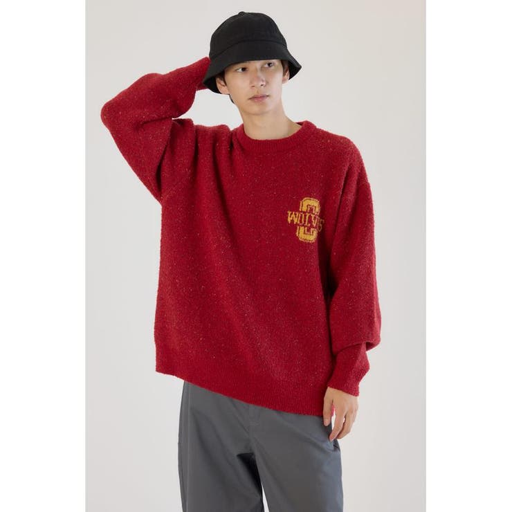 D/RED3 | Wolf man ニット | RODEO CROWNS WIDE BOWL