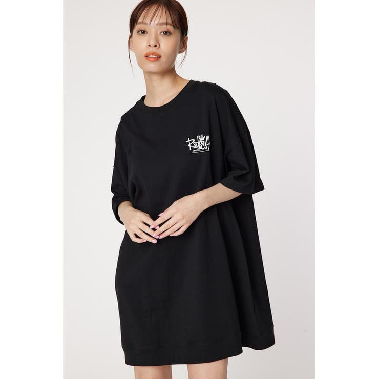 BLK | Sign Logo BY半袖ワンピース | RODEO CROWNS WIDE BOWL