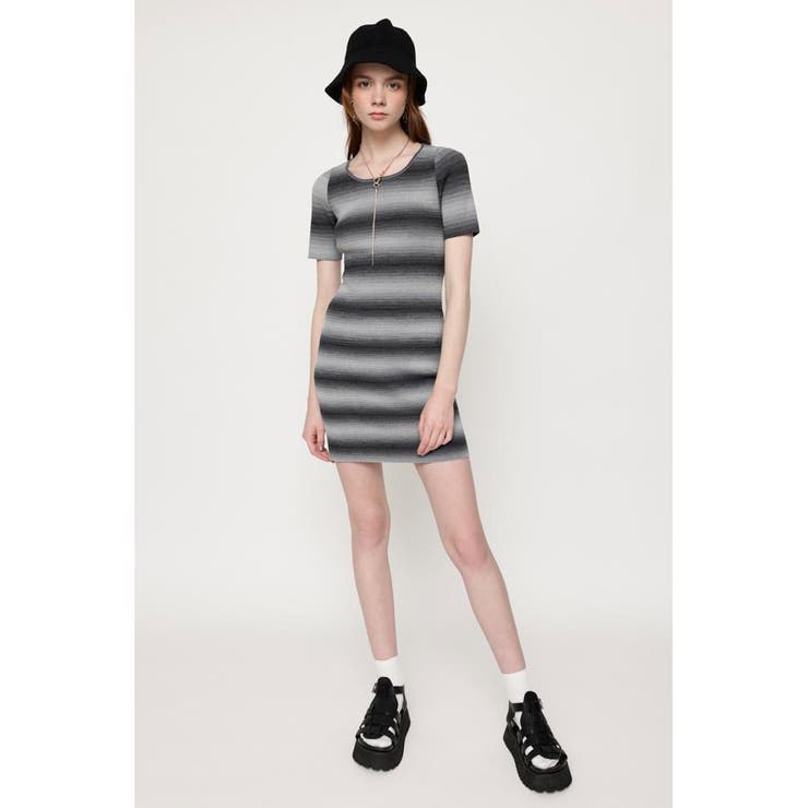 ROUND N／C BORDER ショートワンピース[品番：BJLW0025796]｜SLY