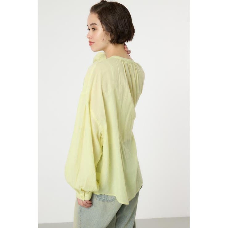 リネンライクロールアップシャツ | RODEO CROWNS WIDE BOWL | 詳細画像8 