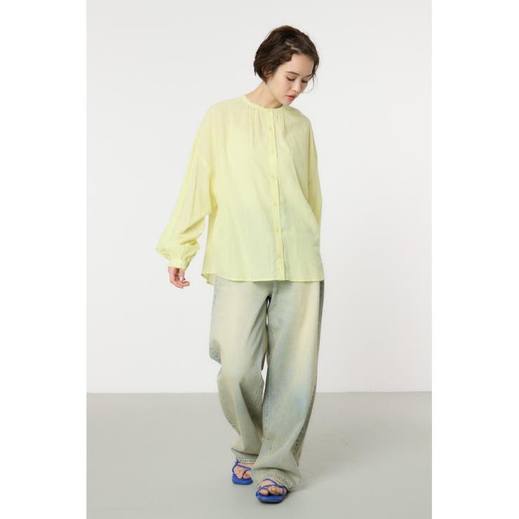 リネンライクロールアップシャツ | RODEO CROWNS WIDE BOWL | 詳細画像10 