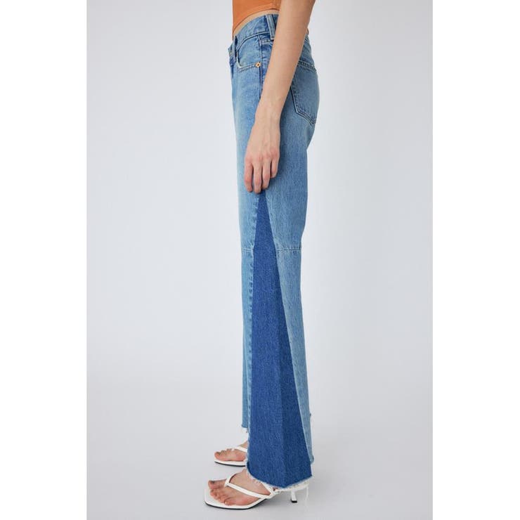 wax coating lowrise flare denim フレアデニム PLANET STUDIO】wax coating flare denim pants | OVERTURE WEB SHOP