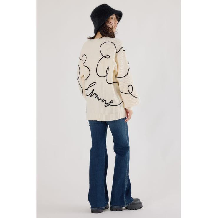 Embroideryラインロゴニットトップス | RODEO CROWNS WIDE BOWL | 詳細画像7 